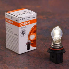   Osram Original Line P13W jelzőizzó, 12V, 13W, 250 lumen fényáramú, PG18.5d-1 foglalattal, megbízható és egyenletes fény, 828, 1db/doboz