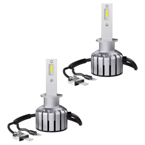  Osram LEDriving HLT Bright +300% H1 teherautós LED tompított és távolsági fényszóró szett, 24V rendszerhez, 6000K színhőmérséklet, 1500 lumen fényáram, P14.5s foglalat, 64155DWBRT-2HFB, 2 darab/csomag