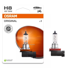   Osram Original Line H8 halogén fényszórólámpa, megbízható OEM minőség, 800 lumen fényáram, hosszú élettartam, autós felhasználásra, 64212-1BL, 1db/bliszter