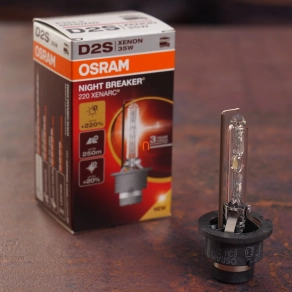   Osram Xenarc Night Breaker +220% D2S xenon fényszórólámpa, 4500 K, akár 220% fényerő, 250 méteres fénykéve, P32d-2 foglalat, 66240XN2, 1 darab/doboz