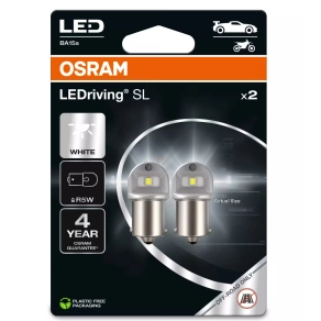   Osram LEDriving SL R5W hideg fehér LED BA15s foglalattal, ≙ R5W, jelzőlámpákhoz és irányjelzőkhöz, 5007DWP-2BL, 2db/bliszter