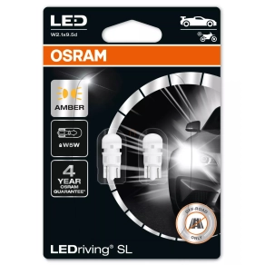   Osram LEDriving SL W5W sárga LED jelzőizzó, plug & play kialakítás, erőteljes fény, 12 V, 2827DYP-2BL