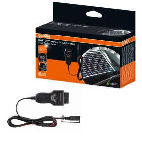   Osram BatteryCharge Solar Cable OBDII csatlakozós kábel Osram napelemes akkumulátor töltő és karbantartókhoz, 2 méteres hosszúság, kompatibilis az OSP500, OSP1000 és OSP2000 modellekkel, OSPOBD