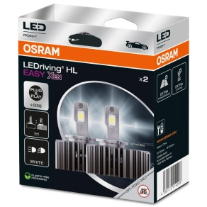   Osram LEDriving HL Easy Xen D5S, off-road LED HID-hez, 6500K színhőmérséklet, 5000 lumen fényáram, D5S xenon kiváltó LED, PK32d-7 foglalat, 66540DWESY, 2db/csomag