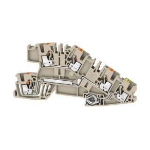   Weidmüller Három emeletes sorkapocs 2,5mm2 bézs AITB 2.5 BB L-L-PE 2668930000