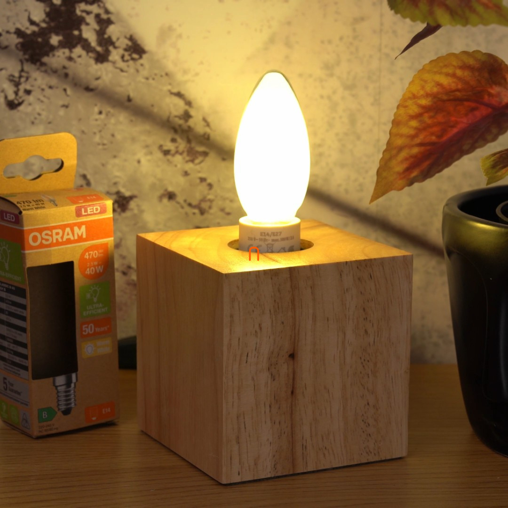 Osram E14 LED, 2,5 W, 470 lm, opál (Classic-B)