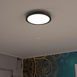   Ledvance kapcsolóval szabályozható fürdőszobai mennyezeti LED lámpa, 18 W, fekete (Orbis Disc)