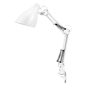   Ledvance Office Line Desk Pear Clip – Csiptetős íróasztali lámpa E27 foglalattal, rugalmas beállítási lehetőséggel, fehér színben