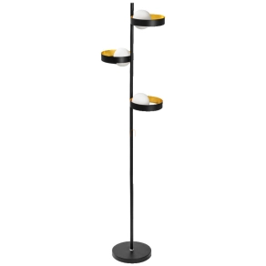   Osram gyűrűs állólámpa 3 foglalattal, fekete (Decor Memphis)