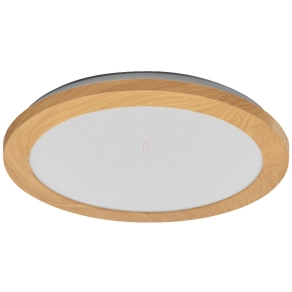   Osram Orbis Disc szabályozható fürdőszobai mennyezeti LED lámpa, fa hatású, 30 cm
