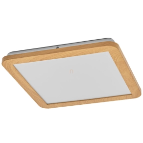   Osram Orbis Disc szabályozható fürdőszobai mennyezeti LED lámpa, fa hatású, 30x30 cm