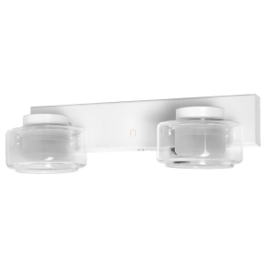   Osram Orbis Flame szabályozható fürdőszobai fali LED lámpa 2 foglalattal fehér színben