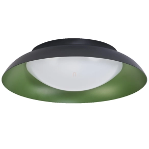   Osram Orbis Plate mennyezeti LED lámpa, fekete-zöld színben, 31 cm