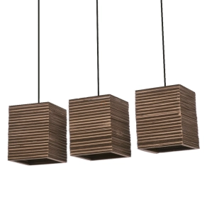   Papír függesztett lámpa - Osram Decor Cardboard Square Pend , 3xE27 foglalattal, 220-240 V