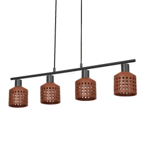   Osram Decor Clay agyag búrás függesztett lámpa 4 foglalattal