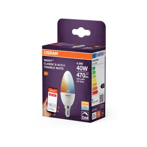   Osram Smart+ ZigBee E14 LED, 4,9 W, 470 lm, 2700-6500 K, dimmelhető