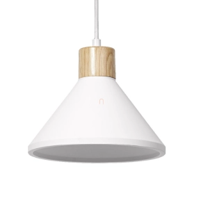   Függesztett gipsz lámpa, 22 cm - Osram Decor Plaster Wood, 1xE27 foglalattal, 220-240 V