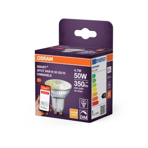   Osram Smart+ ZigBee GU10 LED, 4,7 W, 350 lm, 2700 K, dimmelhető