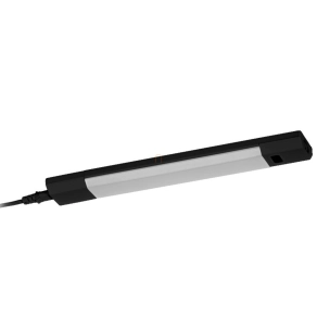   Szabályozható pultvilágító LED lámpa szenzoros kapcsolóval, 35 cm, fekete - Osram Linear Angle Frameless Sensor, 3000-4000-6500 K, 320 lm, állítható színhőmérséklet és fényerősség, 5 W, 220-240 V, 1.5 méteres kábellel