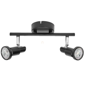   Osram LED spot GU10 karos spot lámpa LED fényforrással, fekete színben 2 foglalattal