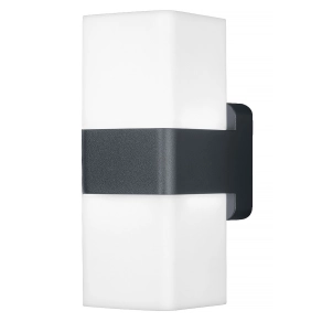   Osram Smart + Cube Multicolor UpDown szabályozható kültéri fali LED lámpa, sötét szürke