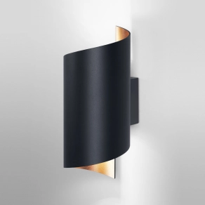   Osram Smart + Matter Wall Twist szabályozható fali LED lámpa indirekt fénnyel, spirál, fekete