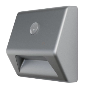   Osram ajtóvilágító LED lámpa fény és mozgásérzékelővel, hidegfehér, 0,25 W, elemmel, ezüst (Nightlux Stair)
