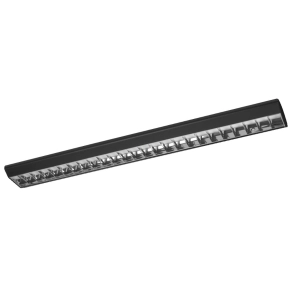   Osram LED Office Line Grid Curve – Dimmelhető UGR<19 LED irodai lámpa mennyezeti és függesztett szereléshez, fekete, 4000K, 4000lm, 40W, 50000h élettartam