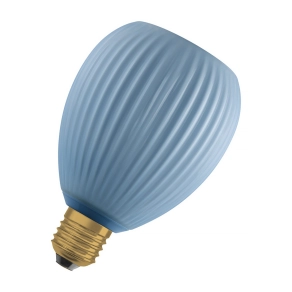   Osram Decor E27 LED design fényforrás, melegfehér fényű, 300 lm, 3,5 W, színezett -bordázott üveg, kék