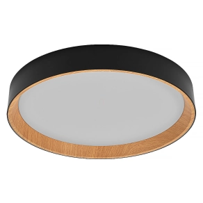   Osram Orbis Larios szabályozható mennyezeti LED lámpa, fa hatású, 36 W, 2000 lm, 3000 K, állítható fényerősség 3 fokozatban, fekete-barna