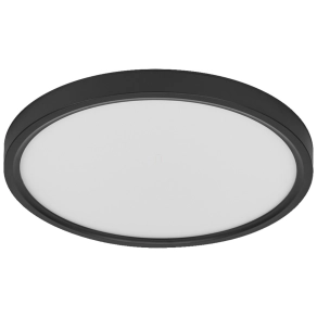   Osram Essential Orbis – Modern LED mennyezeti lámpa 400mm átmérővel, 24W teljesítmény, 2000lm fényáram, 3000K melegfehér, fekete kivitel