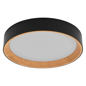   Osram Orbis Larios szabályozható mennyezeti LED lámpa, fa hatású, 16 W, 1000 lm, 3000 K, állítható fényerősség 3 fokozatban, fekete-barna