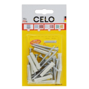   Apolo/Celo nexus univerzális tipli M6 + 4,5x45 facsavar 56FXSZ15 15db/bliszter