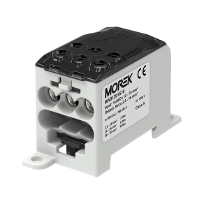   Morek Elosztóblokk OJL 200A szürke 1xAl/Cu10-70, ki: 6xCu2,5-16mm2 MAB1201S10