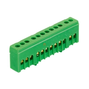   Morek PEN PE12H földelő sín zöld 12x16mm2, IP20 MAD1012G15