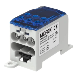   Fővezetéki leágazó sorkapocs, OJL 200A kék, 1*Al/Cu10-70 6Cu2,5-16  Morek MAB1201B10