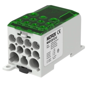   Morek Elosztóblokk OJL 280A zöld 1xAl/Cu120, ki: 2x35/5x16/4x10 mm2 MAB1281G10