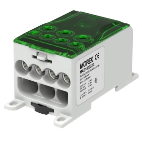   Morek Elosztóblokk OJL 400A zöld 1xAF/Cu95-240 - 4xCu35/3xCu50 MAB1403G10