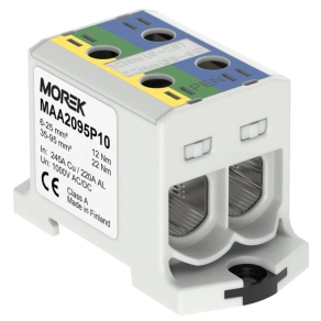   Fővezeték sorkapocs 2x 95/2x95mm2 zöld/sárga/kék OTL95-2 Morek MAA2095P10