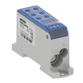   Morek Elosztóblokk OJL 135A kék Al/Cu 1x10/1x3510-70 ki: Cu 2x10/4x16mm2 MAB1135B10