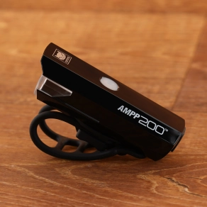   Cateye AMPP200 kerékpár első lámpa 3F/1LED USB-C, 200 lumen gumis HLEL042NRC
