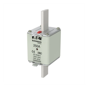   Eaton NH-betét 250A, din 2 méret, 500V AC, gg/gl, NH biztosíték 250A 500V gg size 2 dual ind-250nhg2b