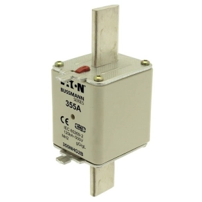   Eaton 355NHG2B NH FUSE 355A 500V GG/GL SIZE 2 NH-betét 355A, DIN 2 méret, 500V AC, gG/gL