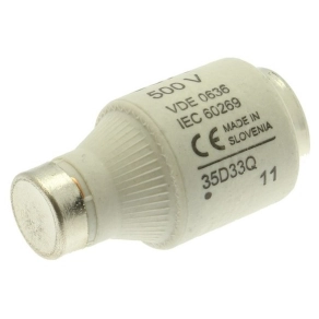   Eaton 35D33 FUSE-D3 35A T GL/GG 500VAC E33 Diazed betét D33, 500V AC (DIII, E33-hoz)