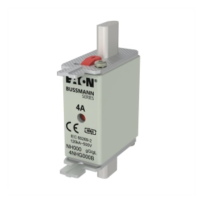   Eaton nh-betét 4a, din 000 méret, 500V AC, gg/gl, NH biztosíték 4a 500V size 000 gg mgl-4nhg000b