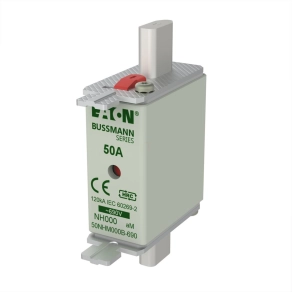 Eaton NH biztosíték 50A 690V am size 000, -50nhm000b-690