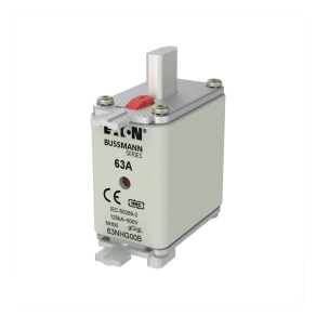   Eaton nh-betét 63a, din 00 méret, 500V AC, gg/gl, NH biztosíték 63A 500V gg size-63nhg00b
