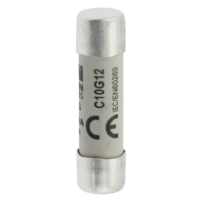   Eaton hengeres betét 10x38mm, 500V AC, gg, cylindrical biztosíték 10 x 38 12A gg 500V ac-c10g12
