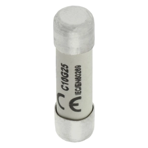   Eaton hengeres betét 10x38mm, 500V AC, gg, cylindrical biztosíték 10 x 38 25A gg 500V ac-c10g25