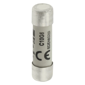   Eaton hengeres betét 10x38mm, 500V AC, gg, cylindrical biztosíték 10 x 38 6a gg 500V ac-c10g6